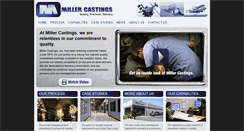 Desktop Screenshot of millercastings.com