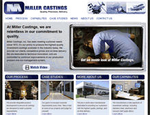 Tablet Screenshot of millercastings.com